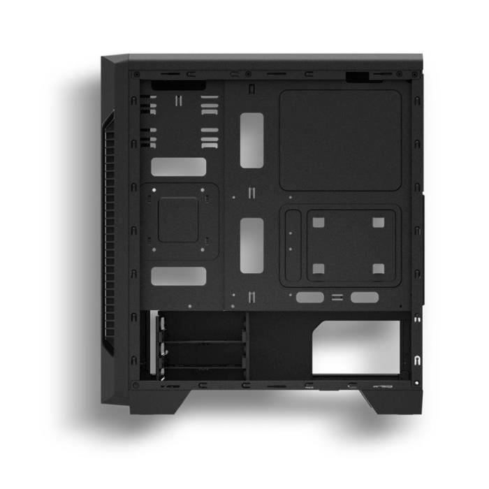 ZALMAN BOITIER PC S3 - Moyen Tour - Noir - Porte Latérale Transparente Acrylique - Format ATX (S3BK)