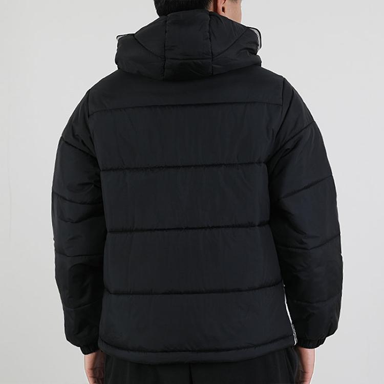 Adidas Originals Pad Hooded Puff Sport Jacket Зимний сезон Мужская куртка Черный GE1291
