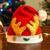 Christmas Hat Thickened Warm Santa Claus Red Xmas Hats Cap Merry Christmas New Year Party Decoration