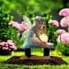 Catching Light Ball Design Fairy Mini Figurine Acrylic Garden Stake  Courtyard