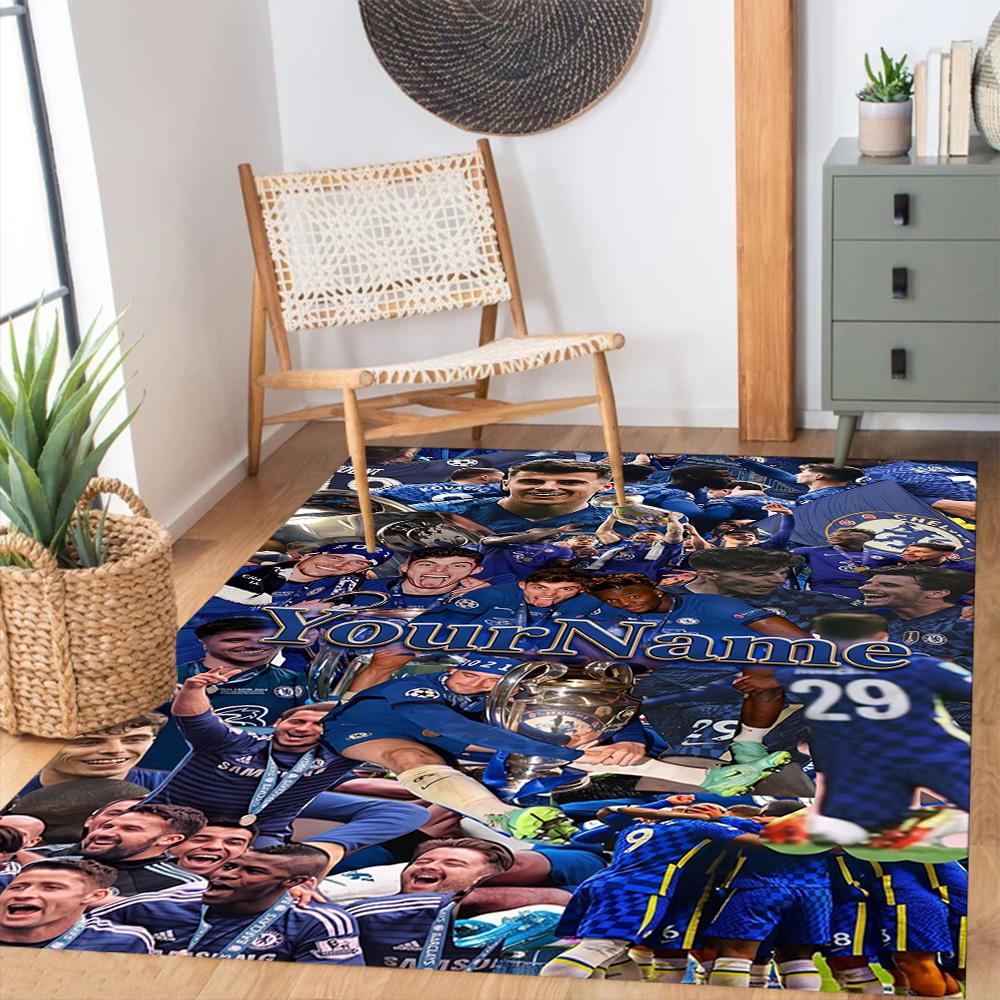 Chelsea Customize Text Floor Rug Office Rug Design for Foyer Hallway Entryway Decorate room Antislip Carpet Decorate Offices