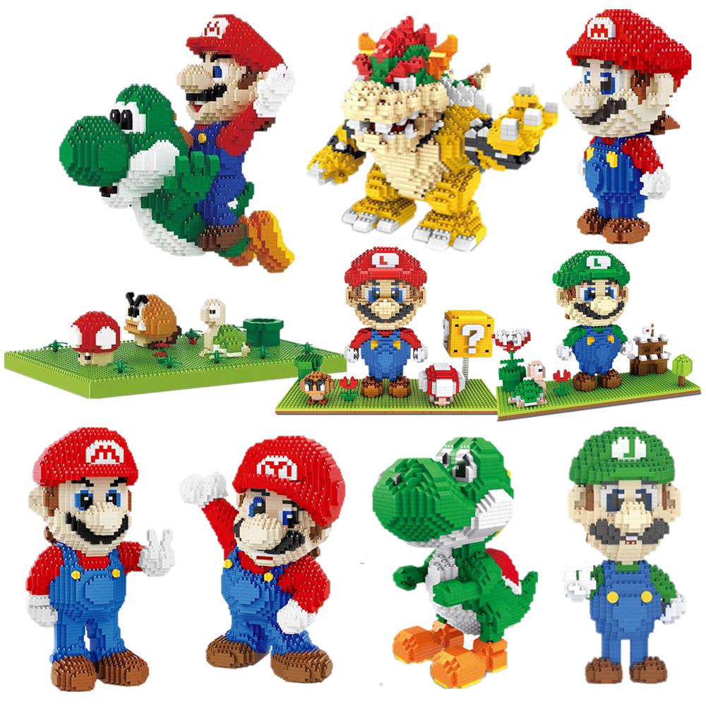Funny Joy Cartoon Anime Game Figure Dinosaur Blocks Building Toy Bricks Educational Brinquedos Children Christmas Gift