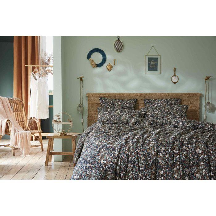 Housse de couette "Capucine" toutes dimensions "Gaze de Coton" - 240x220 - Capucine Minuit