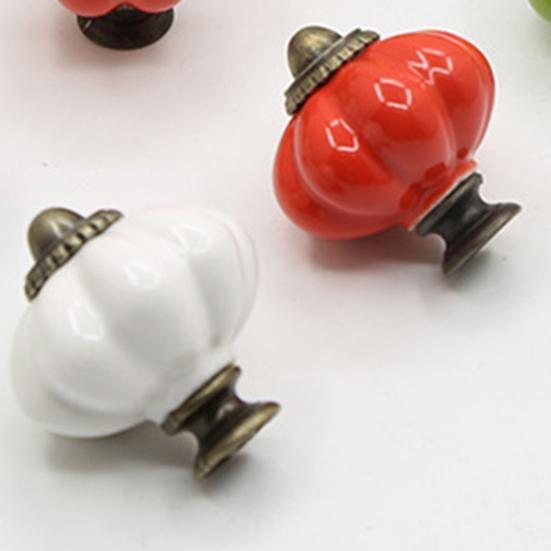 Ручка шкафа креативной формы, износостойкий сплав цинка, ручки шкафа в форме тыквы, мебельная фурнитура для дома