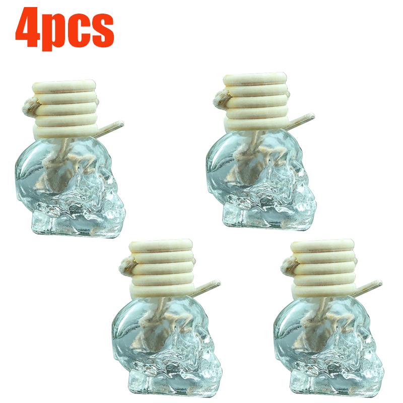 Автомобильный освежитель воздуха диффузор ароматерапия эфирное масло флакон подвесной прозрачный череп флакон духов очищающий автомобильные аксессуары