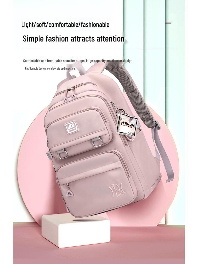 Korean Style Large Capacity Backpack for Middle School Girls