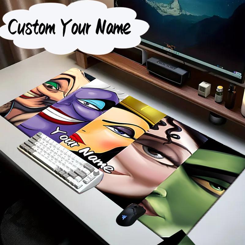 Custom Name Mouse pad Evil Queens Collage Mouse Pad Desk Mat, Non-Slip Rubber Backer Pad For Computer Notebook Gaming Mouse Pad Birthday Gift