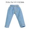 Fashion Casual Wears 1/11 1/12 Doll Leather Pants Clothes Accessories Dolls Trousers Denim Jeans