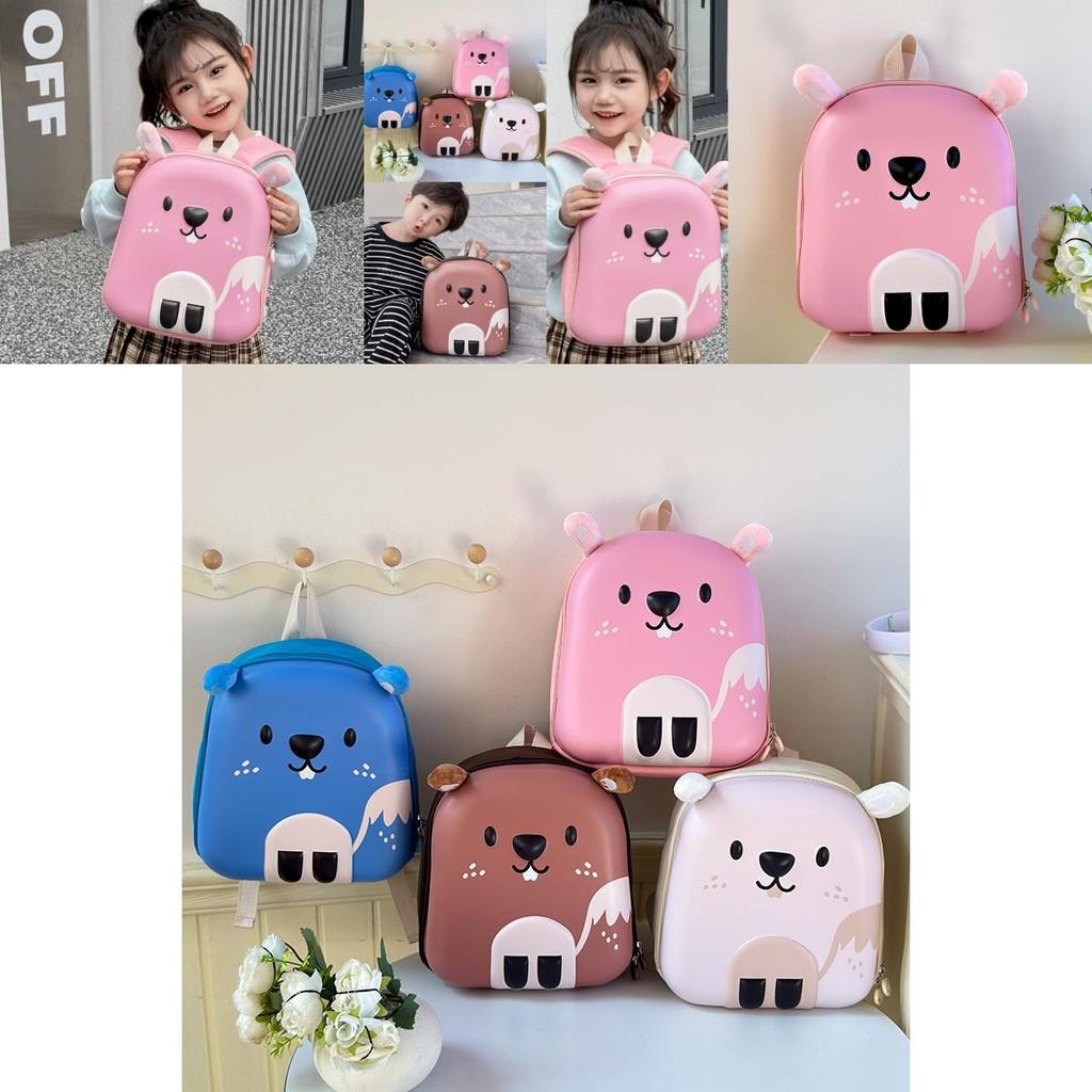Очаровательный детский рюкзак в мультяшном стиле в модных розовом и голубом цветах для школьных развлечений