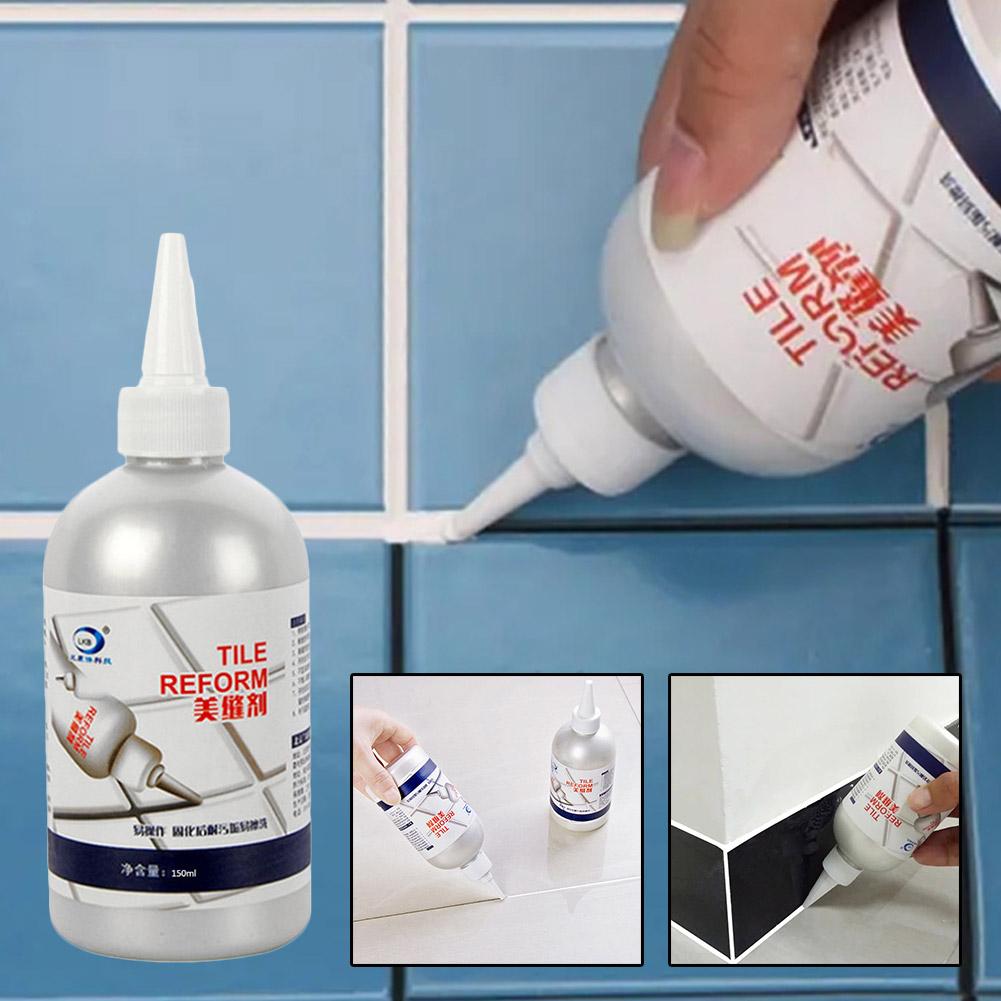 150/280ml Ceramic Tile Filler Waterproof Mildew Repair Porcelain Bathroom Ceramic Wall Seam Agent Tile Cleaner Beauty Agent