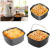 Non-stick Air Fryer Liner Carbon Steel Baking Dish Pan Replacement Air Fryer Accessories  Kitchen