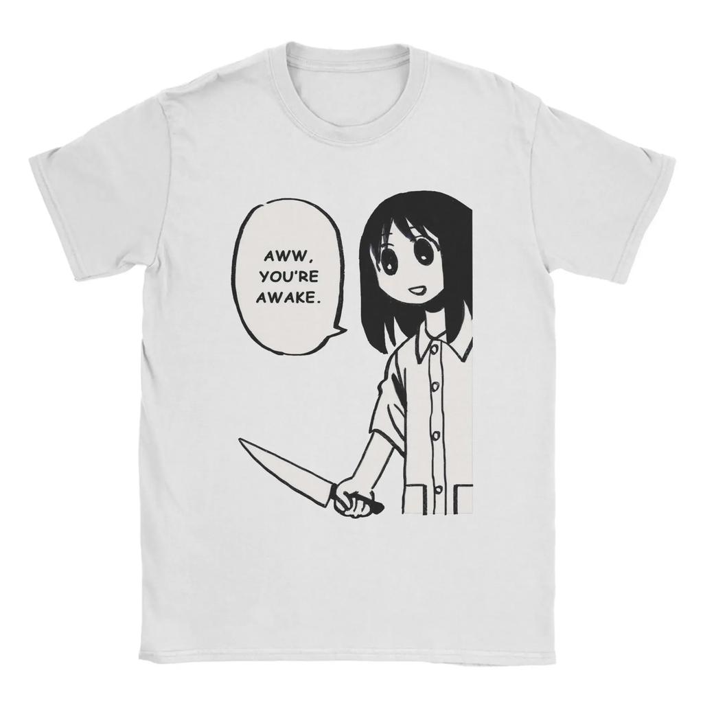 Летний аниме 2026 года Azumanga Daioh Аюму Осака Каваи Милый Хлопковая Футболка Мужская С Круглым Вырезом С Коротким Рукавом