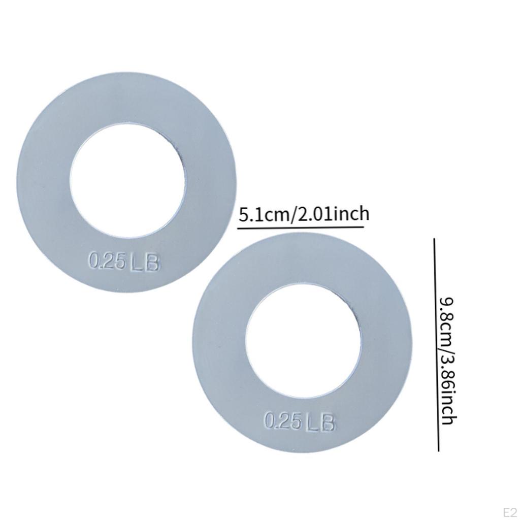 2 Pieces Fractional Weight Plates Color Coded Dumbell Weights Small Change for Home Gym