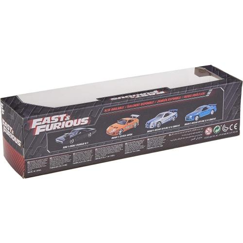 Fast & Furious Brian's Nissan Skyline GT-R R34 Silver & Nissan GT-R R34 Blue 1:32 Die-cast Car, Toys for Kids and Adults Product Category: Die-cast