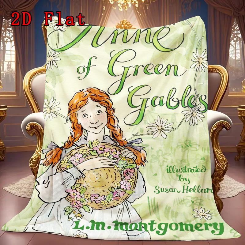 Anne of Green Gables 2D Flat Pattern Flannel Blanket High quality All Seasons Warmth and Comfort Perfect for Christmas Gifts.NMT0928014