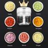 Electric Garlic Press Smart Electric Mini Food Garlic Vegetable Chopper Meat Grinder Crusher Press for Nut Fruit Rechargeable Multi-function Processor