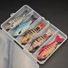 16g 7‑Segment Multi‑Jointed Hard Fishing Lure Kit, Realistic Swimming Action Multi‑Color Swimbait for Fresh & Saltwater