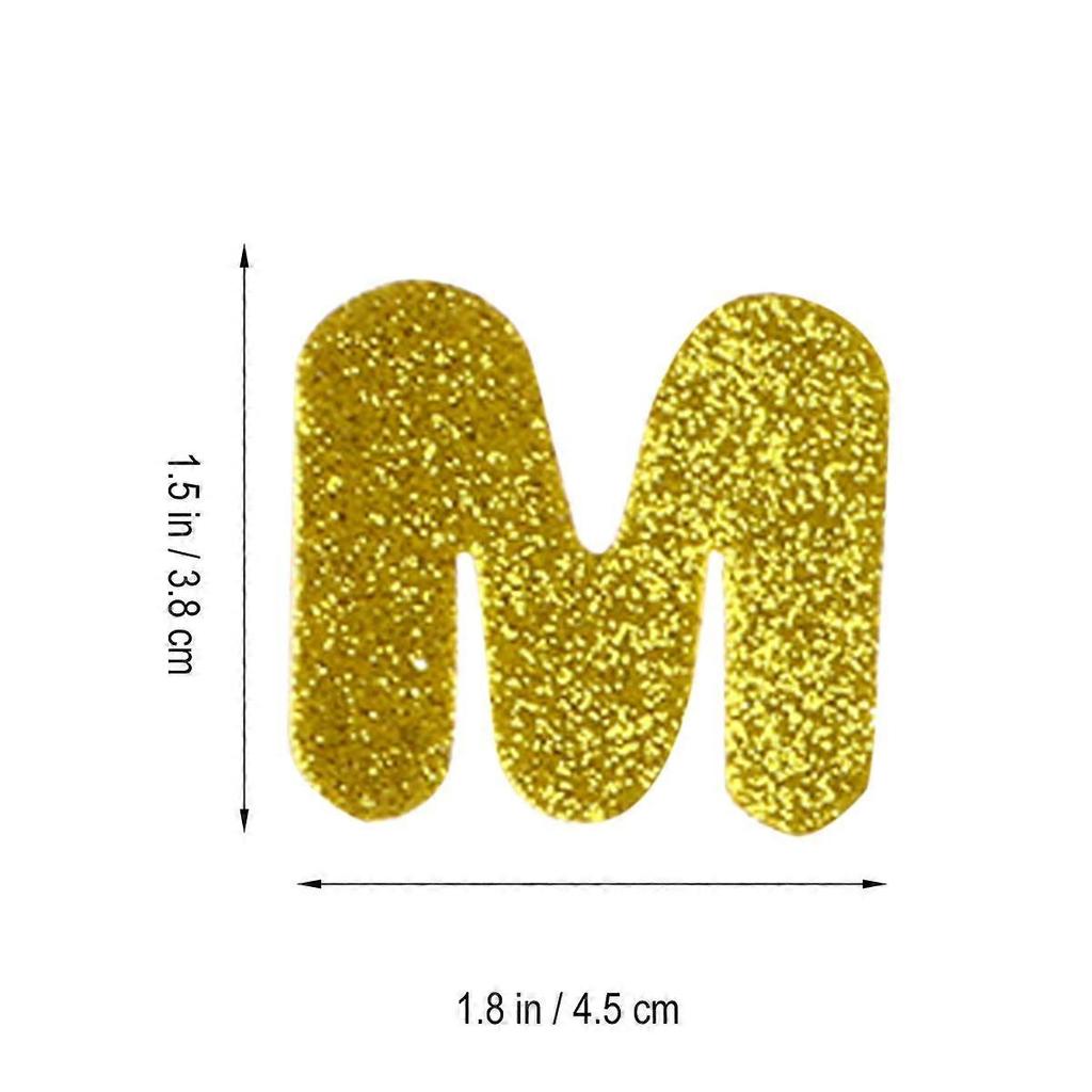 26 Letters Eva Pasters for Decorative Use 390Pcs Glittering Stickers
