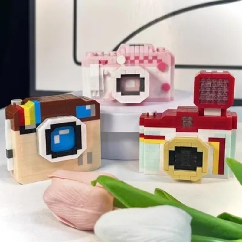 Креативная камера Строительные блоки Ретро DSLR камера Модель Микроблоки Игрушки для мальчиков Девочек Подарок на день рождения Детские игрушки Кирпичи