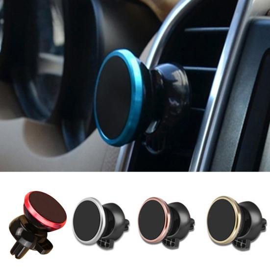 Universal Auto Car Air Vent Outlet Holder Mini Mount Magnetic Phone Stand Rack
