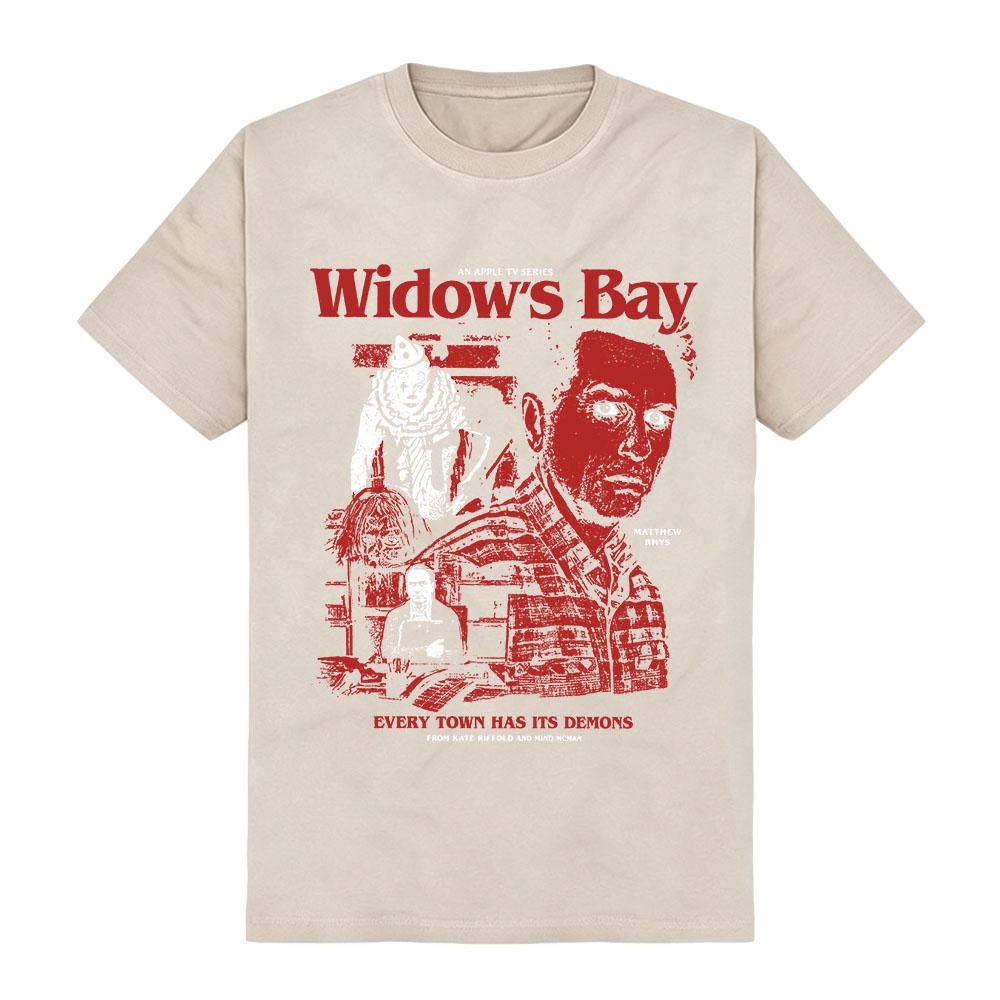 Унисекс Уличная одежда Футболка с принтом Widows Bay TV Летняя с круглым вырезом Модная футболка с графическим принтом Короткий рукав Хлопок Мягкие футболки