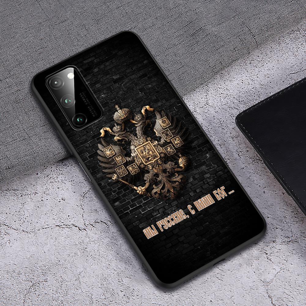 T161 Russia Flag Emblem Case for Honor Note 6A 7A 7C 7X 8 8A 8C 8X 9 9A 9X 10X 20 20S 30 Y6P Lite Pro