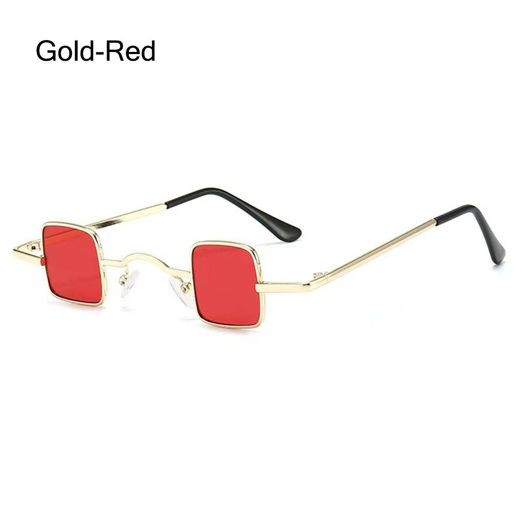 Candy Color Punk Sun Glasses Metal Frame Hip Hop Shades Vintage Mini Sunglasses for Women & Men