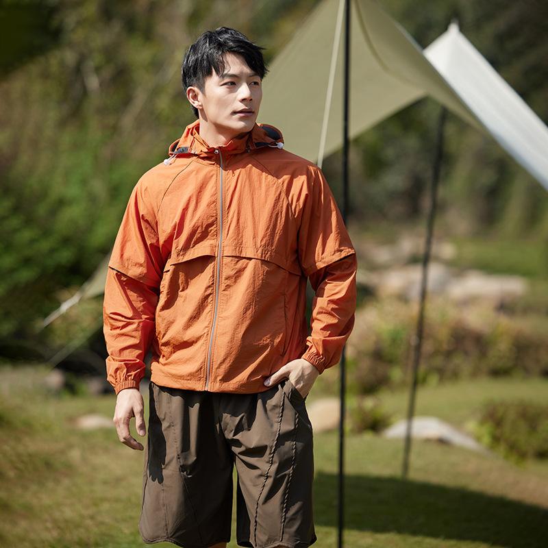 Outdoor Mountain Men and Women Alike Detachable Sleeve UPF50+ UV Protection Couple Thin Sun-protective Clothing