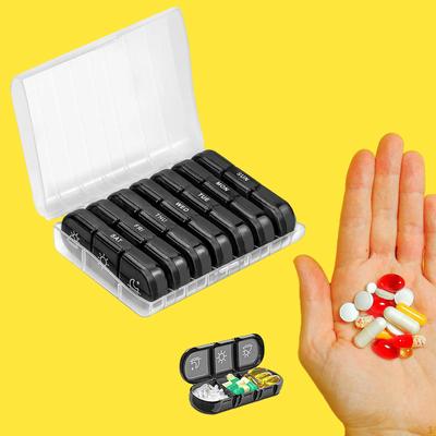 Чехол для ежедневного планшета AM, портативные коробки на семь дней, контейнер для рыбы 3 раза в день