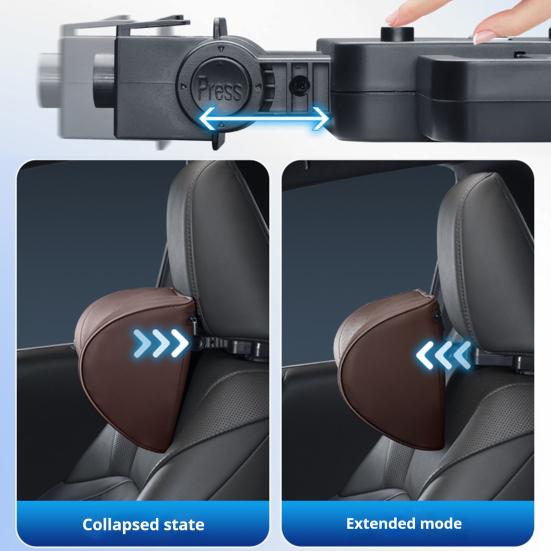 Регулируемый подголовник для автомобиля с U-образной подушкой для шеи из пены с памятью для поддержки плеч. Удобная автомобильная подушка для большинства транспортных средств