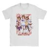 Аниме футболка Agnes Tachyon Uma Musume для мужчин 100% хлопок смешные футболки с круглым вырезом футболка с коротким рукавом топы оригинал