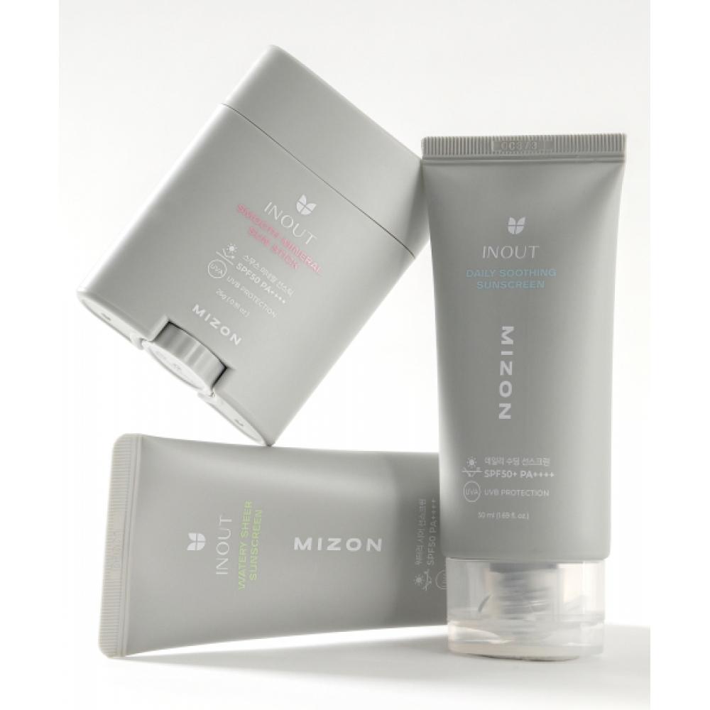 Mizon [2pack] In Out Watery Sheer Sunscreen Spf50 Pa++++ 50ml
