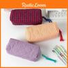 Pattern Lattice Storage Bag Pencil Case For Students Gift Portable Lightweight