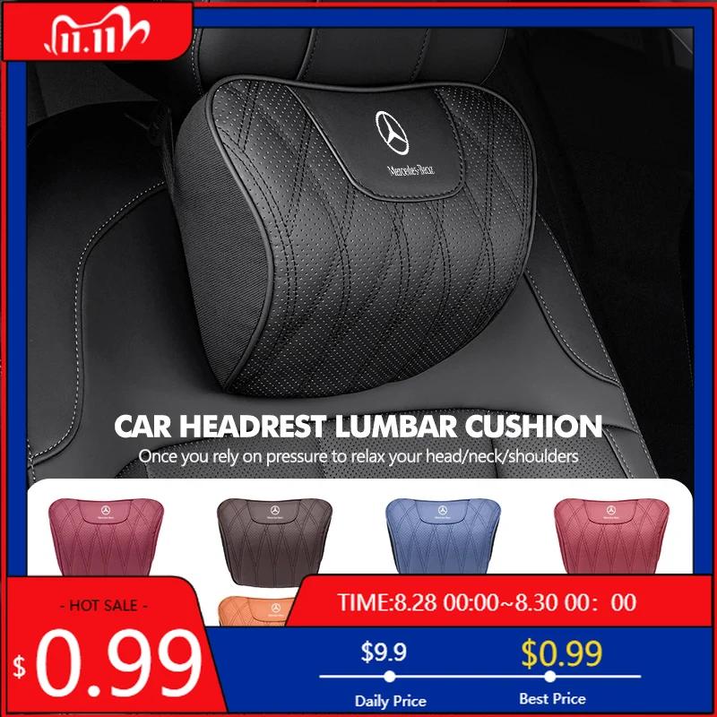 GLC GLB New Car Rest Seat Headrest Neck Pillow Lumbar Support Cushion For Mercedes Benz W202 W212 W126 W140 W168 W177 CLS GLE G
