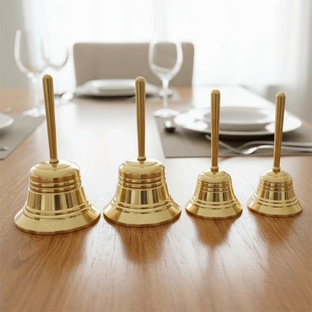 Polishing Solid Brass Call Bell with Bell Clapper Dining Bell Service Calling Bell Reception