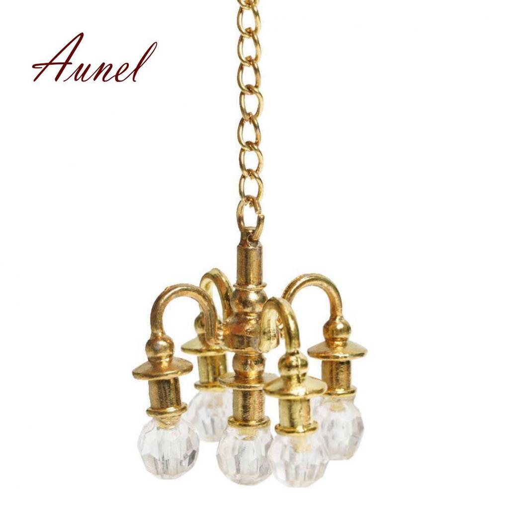Miniature Furniture 1:12 Dollhouse Accessories Miniature Lamp Chandelier