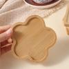 5pcs Creative Bamboo Coasters Heat-resistant Tea Cup Mats Crafts Anti Scalding Pad  Bowl