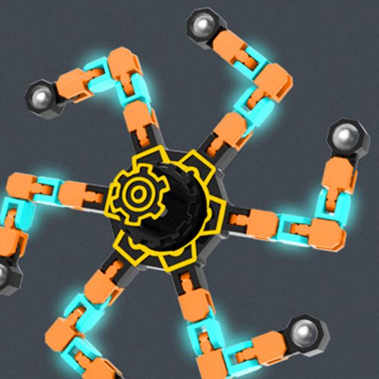 Деформация Fidget Spinner Портативный Снятие Стресса Напальчник Механический Гироскоп Игрушка Дети Подростки Взрослые Декомпрессионная Светящаяся Волчок Игрушка