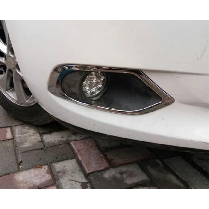 1 Pair Car Front Fog Lamp Light Molding Rings Trim Cover Car Accessories For Chevrolet Sail 3 LOVA RV Fog Lamp Frame Protection