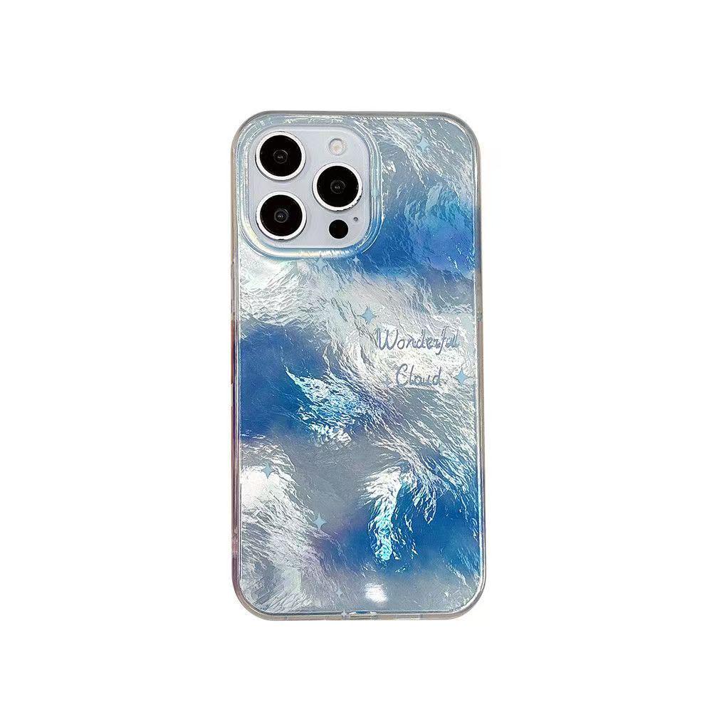 Градиентный чехол «Синее Звездное Небо» для iPhone 17/16 Pro Max и 15/14 «Ледник»