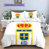 Real Oviedo Pattern Bedding Home Decoration Birthday Gift (1 * duvet cover + 2 * pillowcase, without core)