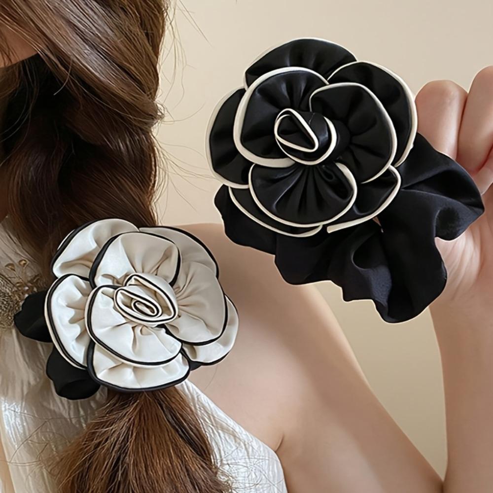 Элегантные женские резинки для волос, красивые цветочные резинки для волос, идеальные модные аксессуары для волос, высокоэластичные инструменты для волос для хвостика