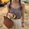 Летняя новая майка-комбинезон сексуальная цветочная свободная верхняя одежда подтяжки