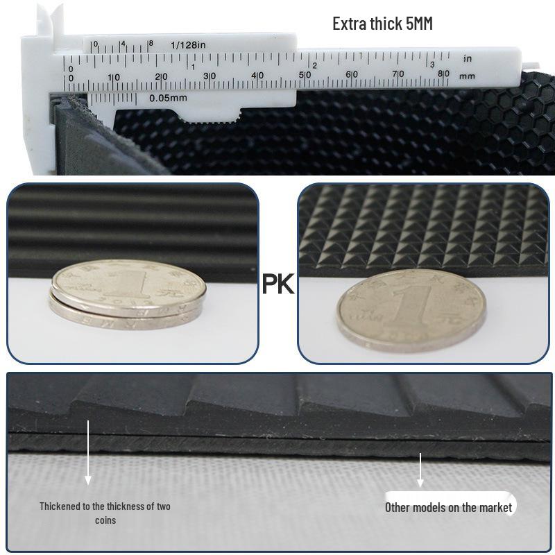 Durable, waterproof, anti-slip rubber foot mat for Kymco KR50 motorcycle enhancement.