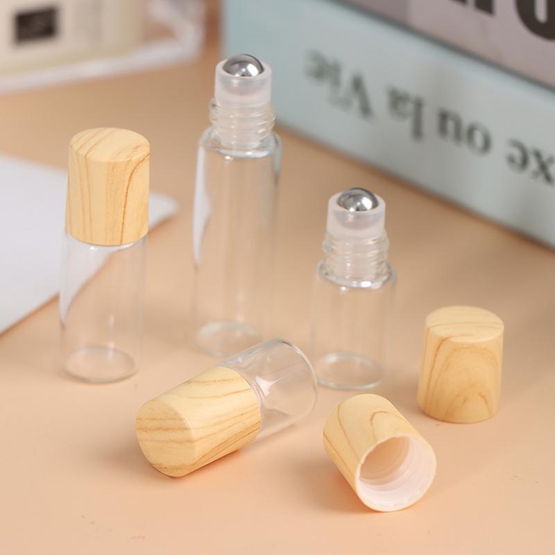 1/2/3/5 Ml Roll On Bottle Refillable Empty Glass Essential Oils Perfume Vials