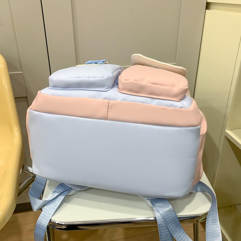 Рюкзак женский школьный рюкзак с цветными блоками большой вместимости для средней школы