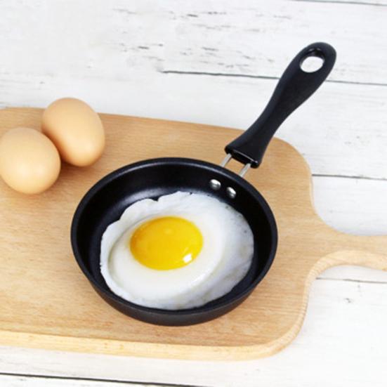 Non-stick Handle Iron Frying Cooking Pan Breakfast Egg Pancake Pot Cookware