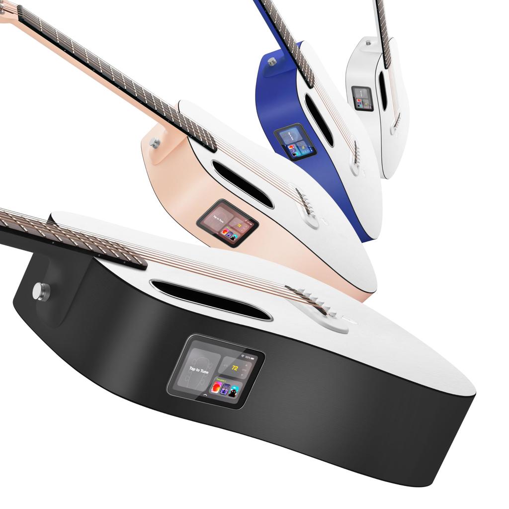 LAVA ME PLAY АКУСТИЧЕСКАЯ ЭЛЕКТРОГИТАРНАЯ Умная гитара 36 футов Идеальная сумка Серая