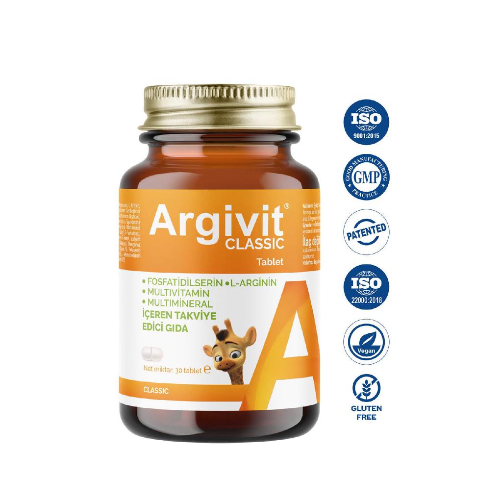 Classic L-arginine, Multivitamin, Multiminerral Tablet 30 Pieces