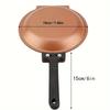 Round Double Side Frying Pan Non-stick Pancake Maker Household Muffin Pan  Ham